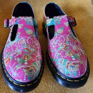 😍 HP Women's Dr. Martens pink floral shoes Sz 11❤️
